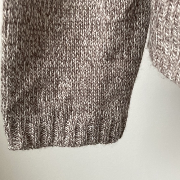 Karen Scott Open Front Brown Long Sleeve Knit Cardigan - Picture 5 of 10